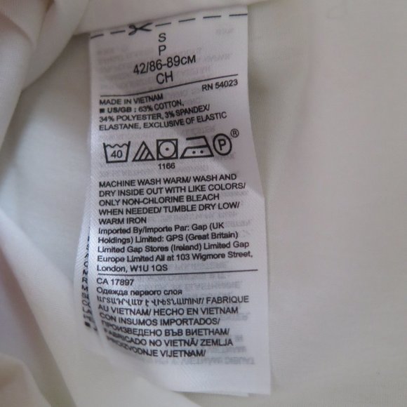 Banana Republic White Poplin Puff-Sleeve Cropped Top Size Small - Picture 2 of 4